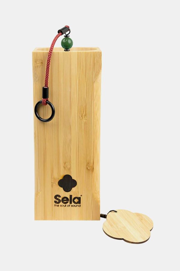 Campanas de viento en bambú Sela Earth (C, E, G, F), incluye funda