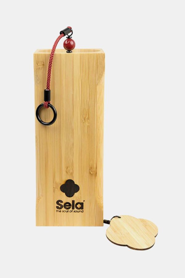 Campanas de viento en bambú Sela Fire (G, B, D, C), incluye funda