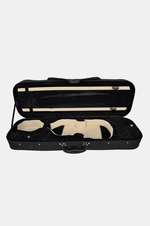 Estuche violín 4/4 Leonardo rectan. espuma negro