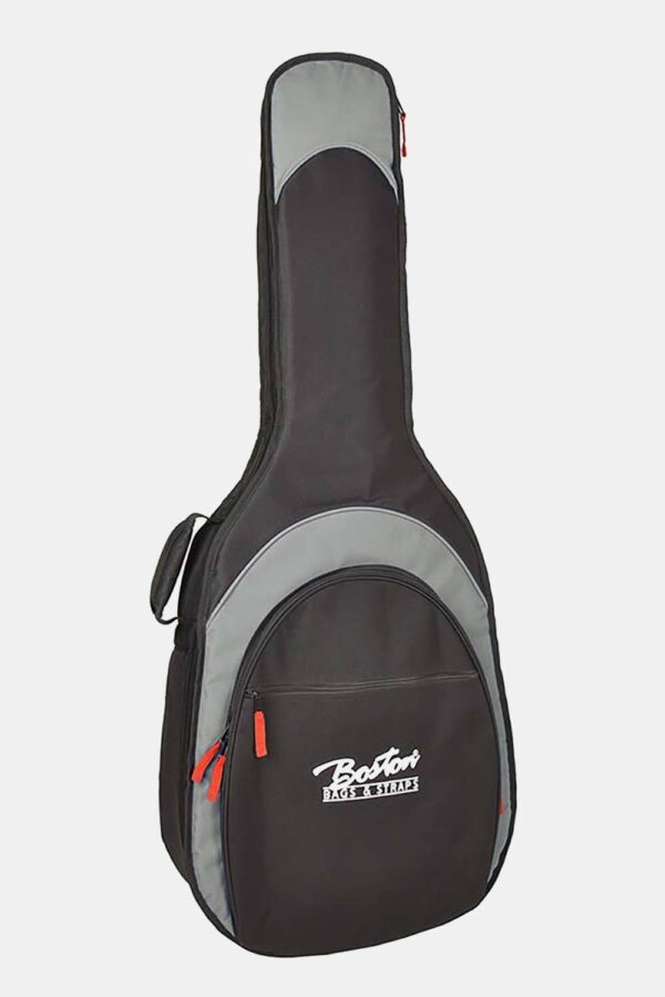 FUNDA BOSTON PARA GUITARRA ACÚSTICA 25 mm negro/gris
