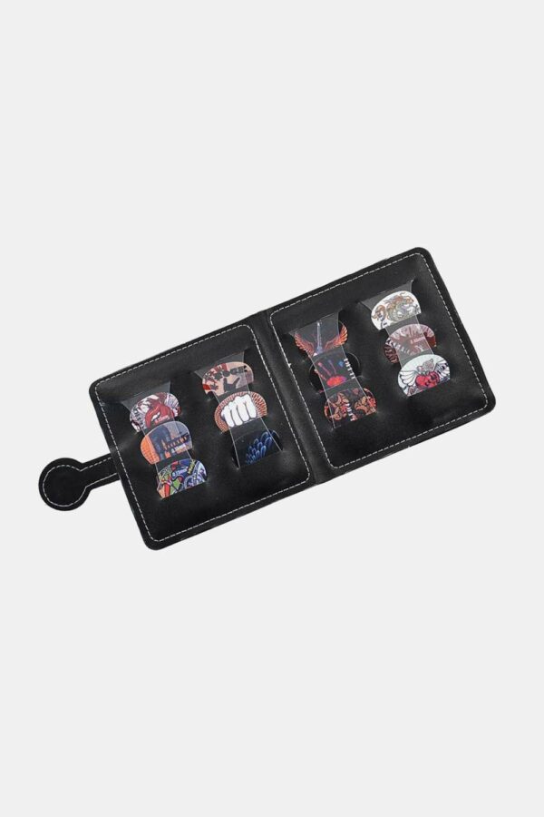FUNDA BOSTON PARA PÚAS PVC NEGRO +12 púas