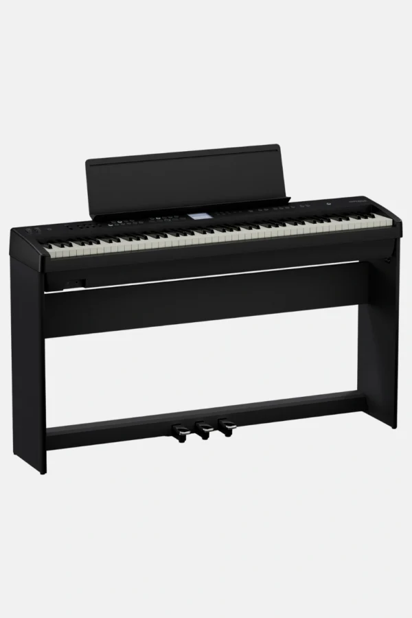 Pack Piano Digital Vertical Roland FP-E50 + Soporte + Pedalera